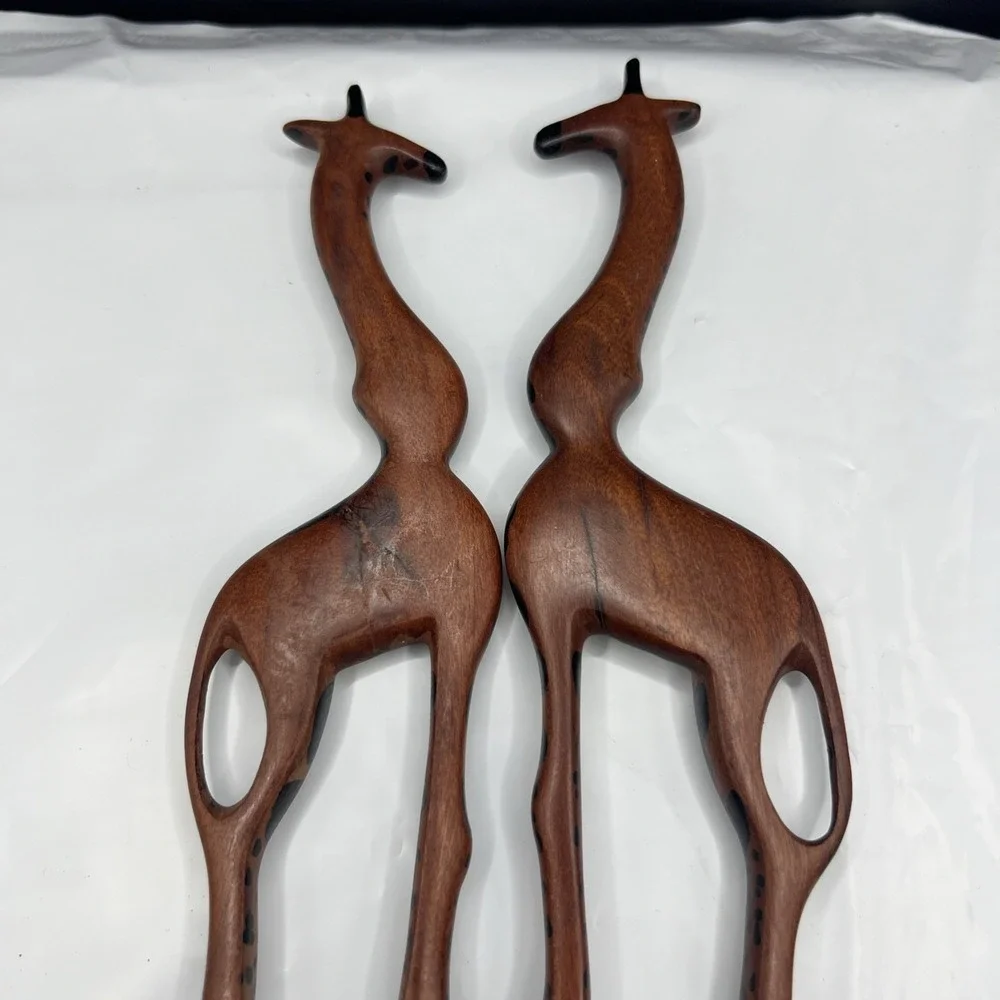 Kenya‎ Artisan Hand-Carved African Giraffe 12